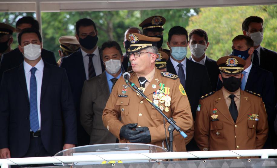Polícia Militar do Paraná recebe novo Comandante-Geral durante solenidade na APMG, em São José dos Pinhais (PR)