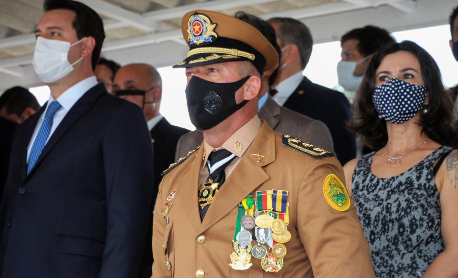 Polícia Militar do Paraná recebe novo Comandante-Geral durante solenidade na APMG, em São José dos Pinhais (PR)