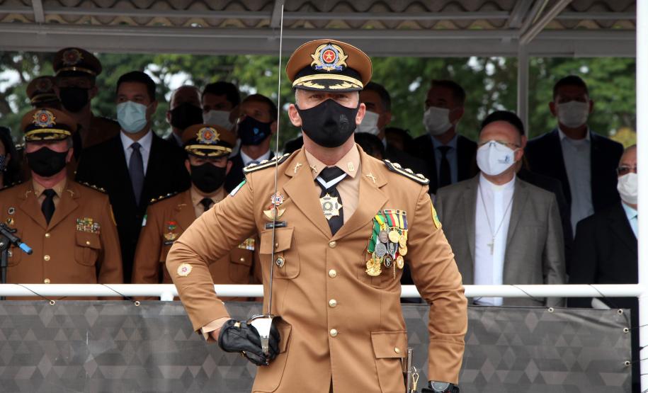 Polícia Militar do Paraná recebe novo Comandante-Geral durante solenidade na APMG, em São José dos Pinhais (PR)