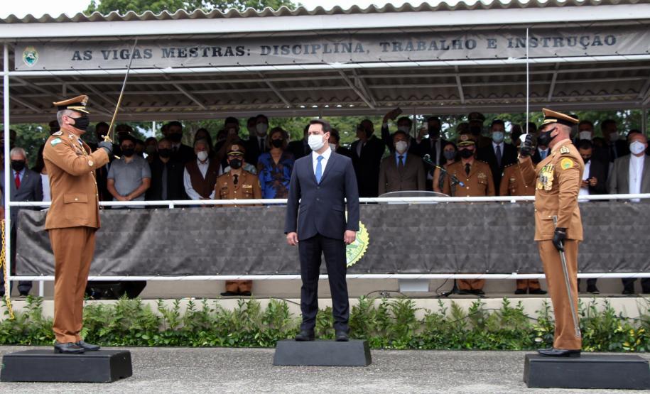 Polícia Militar do Paraná recebe novo Comandante-Geral durante solenidade na APMG, em São José dos Pinhais (PR)