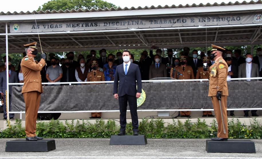 Polícia Militar do Paraná recebe novo Comandante-Geral durante solenidade na APMG, em São José dos Pinhais (PR)