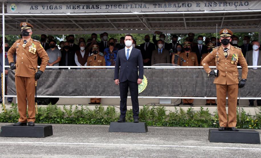 Polícia Militar do Paraná recebe novo Comandante-Geral durante solenidade na APMG, em São José dos Pinhais (PR)