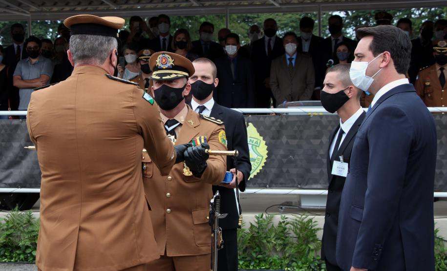 Polícia Militar do Paraná recebe novo Comandante-Geral durante solenidade na APMG, em São José dos Pinhais (PR)