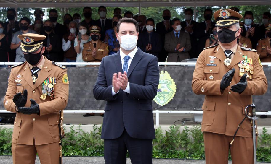Polícia Militar do Paraná recebe novo Comandante-Geral durante solenidade na APMG, em São José dos Pinhais (PR)