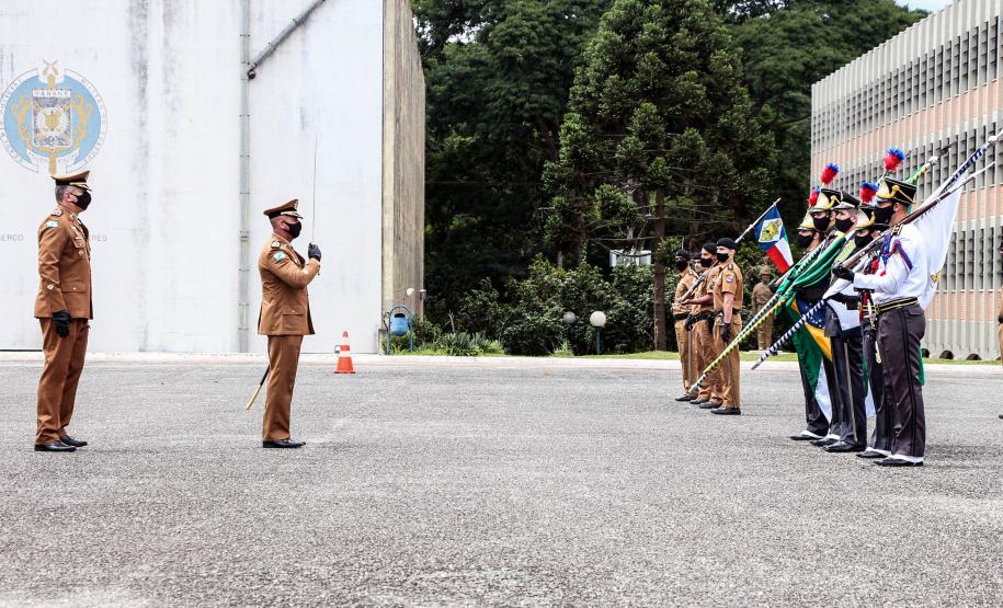 Polícia Militar do Paraná recebe novo Comandante-Geral durante solenidade na APMG, em São José dos Pinhais (PR)