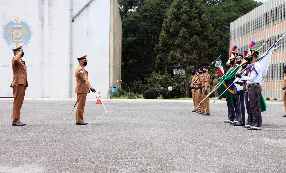 Polícia Militar do Paraná recebe novo Comandante-Geral durante solenidade na APMG, em São José dos Pinhais (PR)