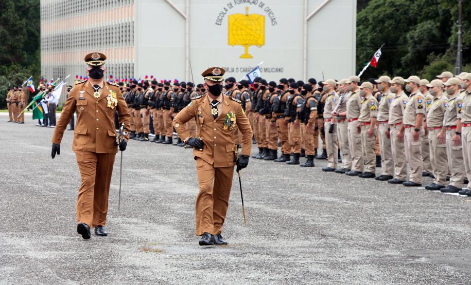 Polícia Militar do Paraná recebe novo Comandante-Geral durante solenidade na APMG, em São José dos Pinhais (PR)