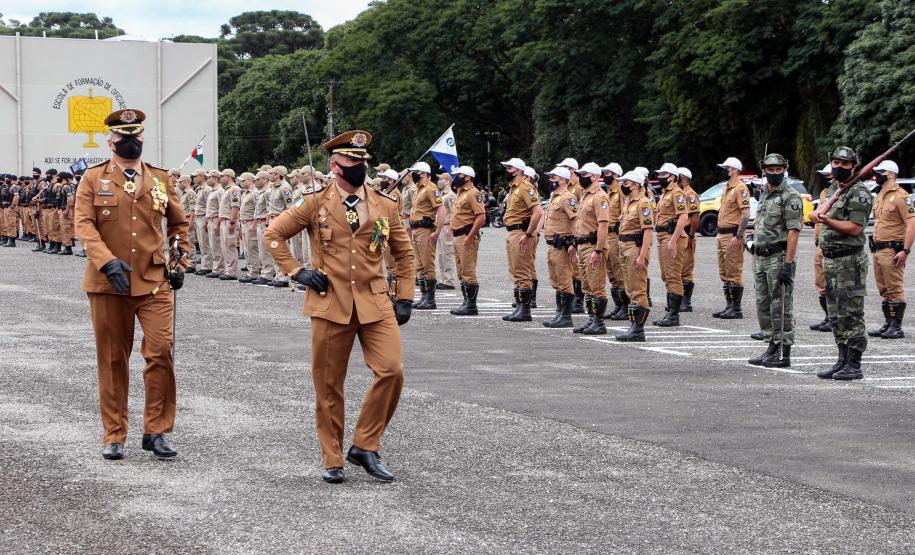 Polícia Militar do Paraná recebe novo Comandante-Geral durante solenidade na APMG, em São José dos Pinhais (PR)