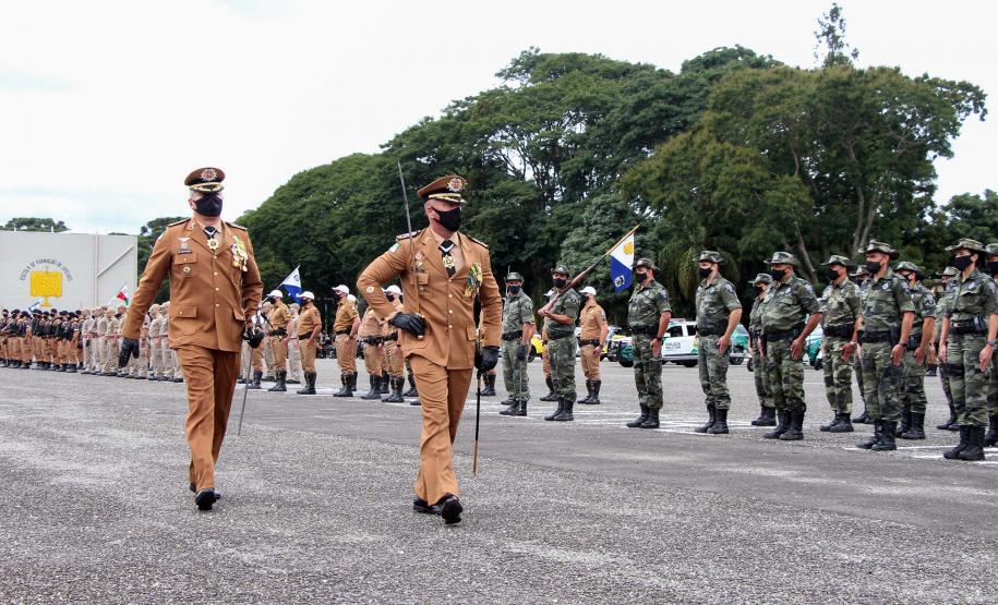 Polícia Militar do Paraná recebe novo Comandante-Geral durante solenidade na APMG, em São José dos Pinhais (PR)