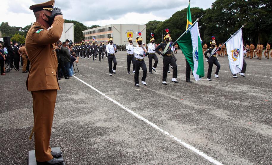 Polícia Militar do Paraná recebe novo Comandante-Geral durante solenidade na APMG, em São José dos Pinhais (PR)