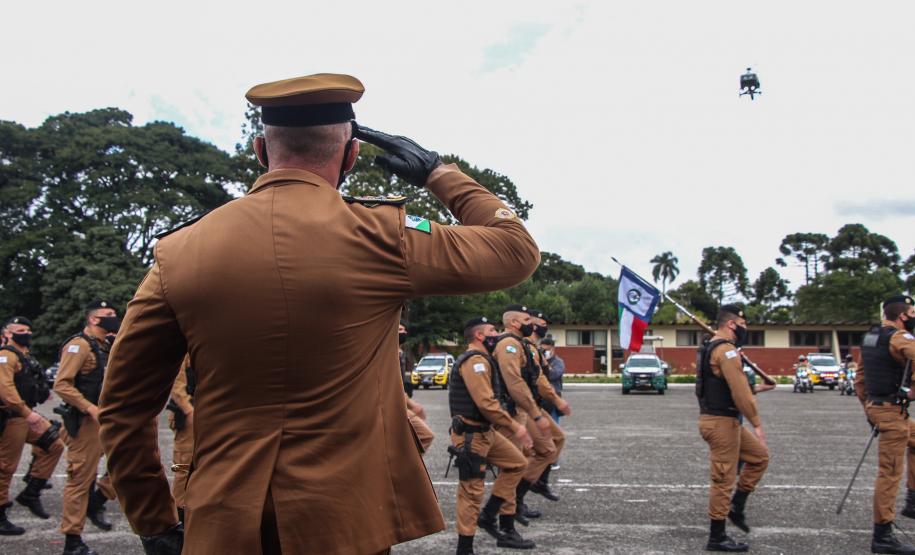 Polícia Militar do Paraná recebe novo Comandante-Geral durante solenidade na APMG, em São José dos Pinhais (PR)
