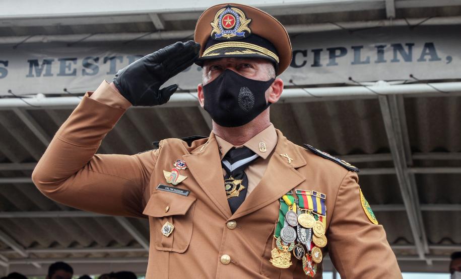 Polícia Militar do Paraná recebe novo Comandante-Geral durante solenidade na APMG, em São José dos Pinhais (PR)