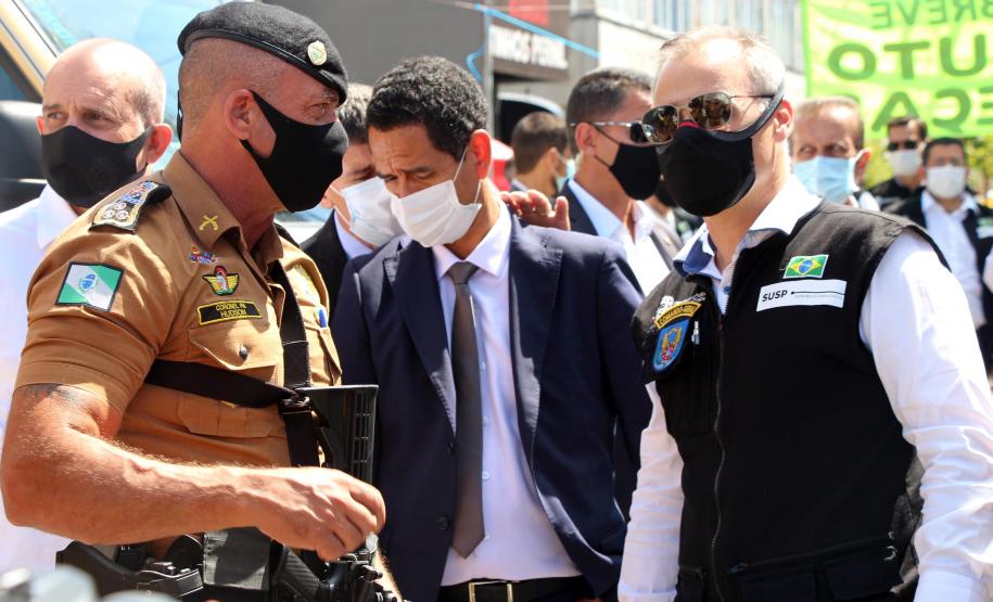 Ministro da Justiça participa do lançamento da Operação Independência e visita Batalhão Ambiental em São José dos Pinhais, na RMC