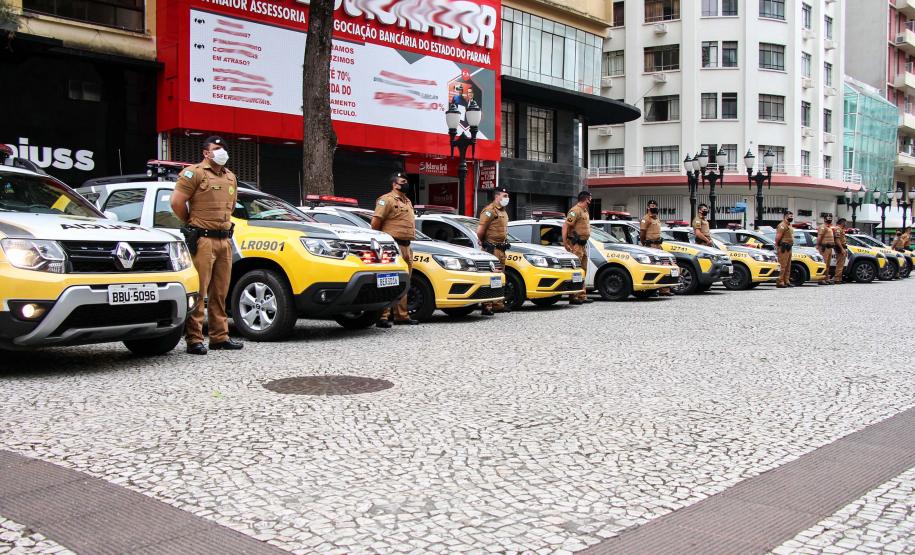 Principais eixos comerciais de Curitiba recebem reforço de policiamento ostensivo