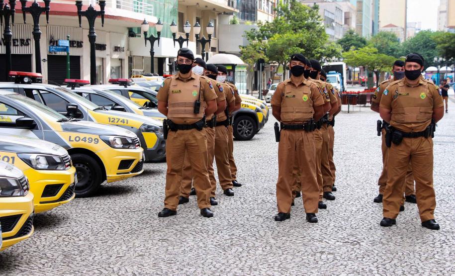 Principais eixos comerciais de Curitiba recebem reforço de policiamento ostensivo