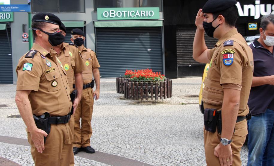 Principais eixos comerciais de Curitiba recebem reforço de policiamento ostensivo