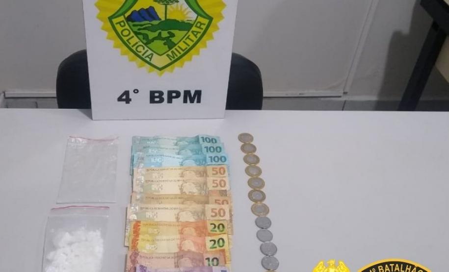 Em poucas horas, PM encaminha quatro pessoas e apreende maconha e cocaína durante ações separadas, no Noroeste do Paraná