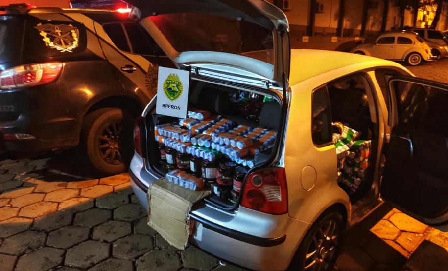 BPFron recupera caminhões e apreende cigarros e contrabando no Oeste do PR