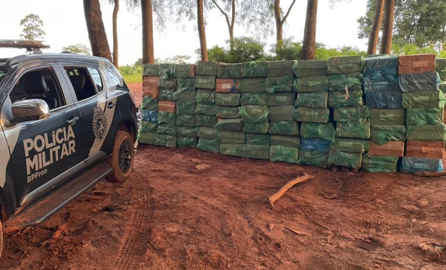 BPFron recupera caminhões e apreende cigarros e contrabando no Oeste do PR