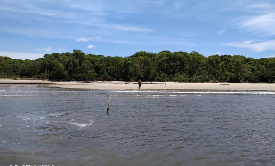 Batalhão Ambiental apreende rede de pesca na Ilha das Peças