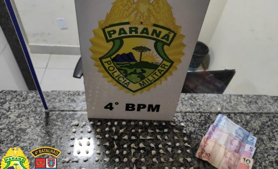 Três pessoas são encaminhadas pela PM por tráfico e crack, maconha e dinheiro são apreendidos no Noroeste do estado