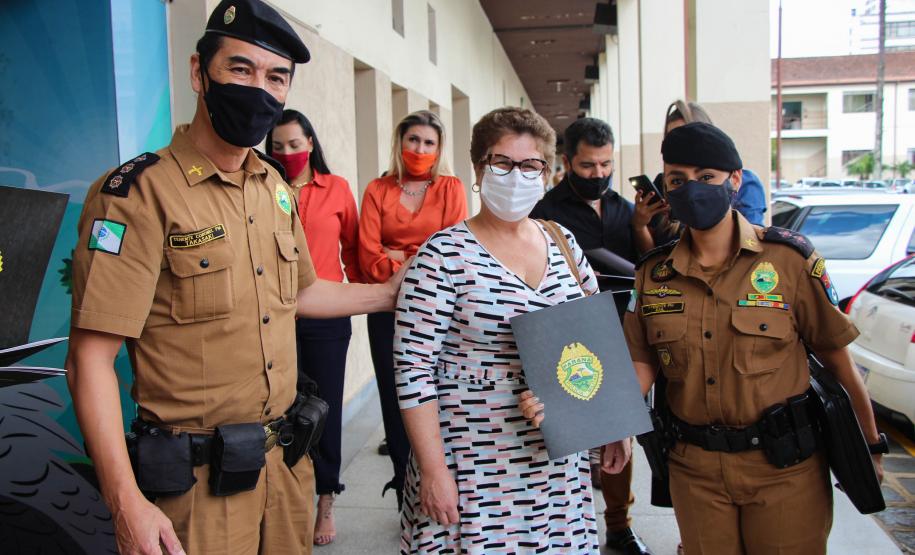 Policiais militares femininas do Quartel do Comando-Geral da PM são homenageadas no Dia Internacional da Mulher