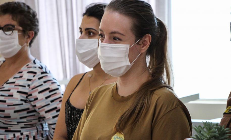 Policiais militares femininas do Quartel do Comando-Geral da PM são homenageadas no Dia Internacional da Mulher