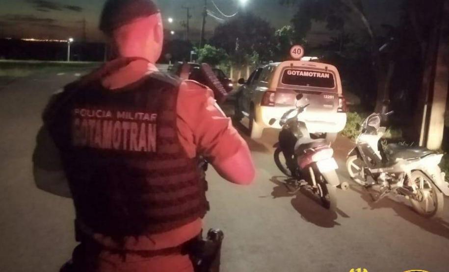 Polícia Militar apreende seis motocicletas irregulares durante fiscalização de trânsito na cidade de Santa Terezinha de Itaipu (PR)