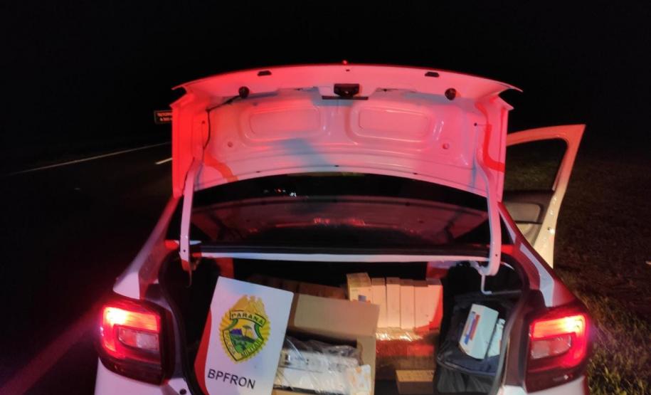 Ações distintas da Operação Hórus no Oeste e Noroeste do estado resultam na apreensão de diversos produtos eletrônicos e drogas