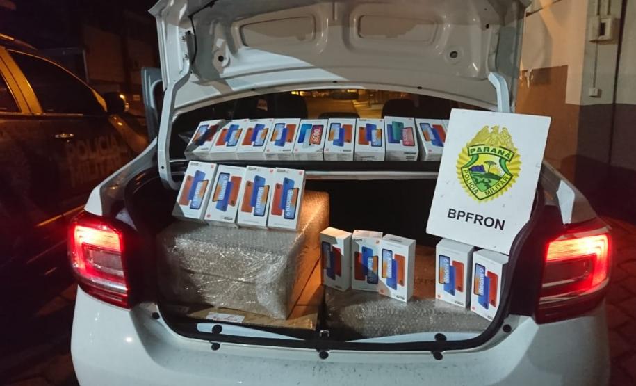 Ações distintas da Operação Hórus no Oeste e Noroeste do estado resultam na apreensão de diversos produtos eletrônicos e drogas