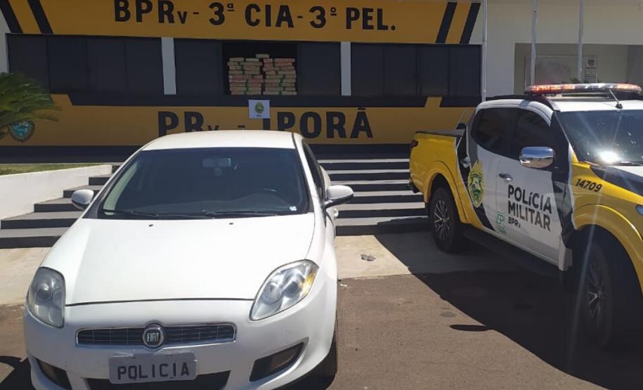 Em ações distintas, Batalhão Rodoviário apreende 275 quilos de drogas em Iporã, no Noroeste do Paraná