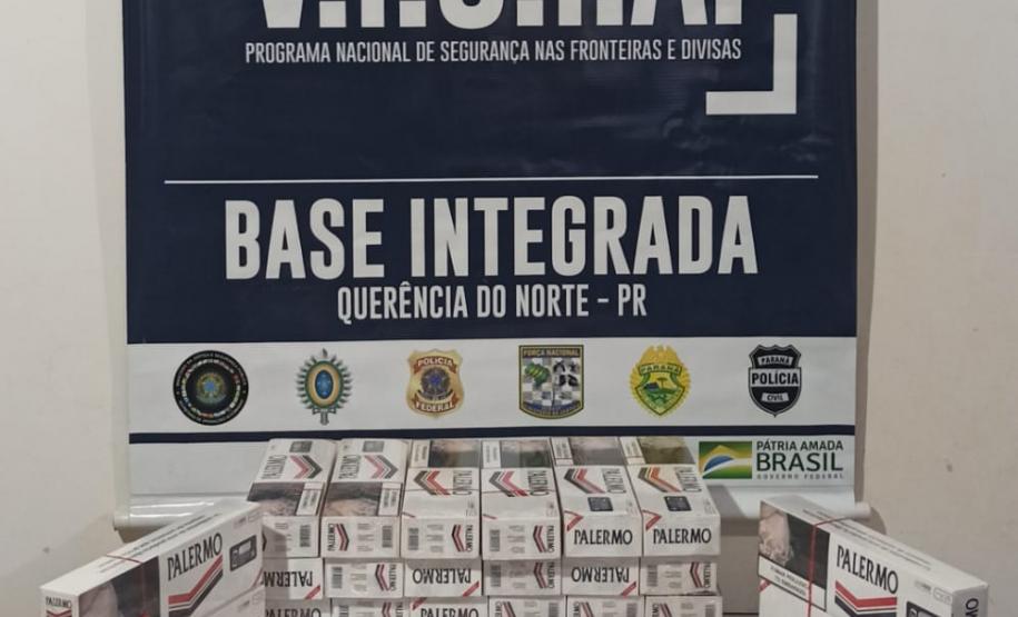 Durante Operação Hórus, PM apreende arma de fogo e cigarros contrabandeados no Noroeste do estado