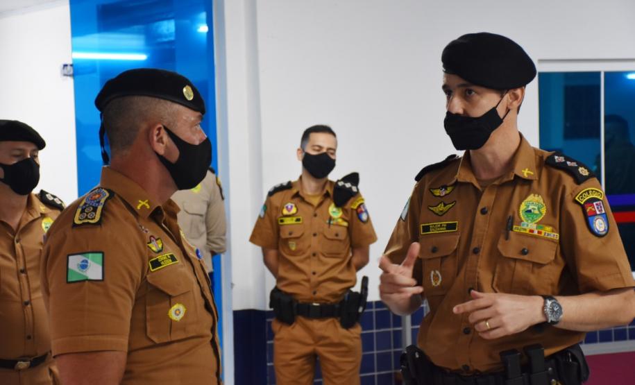 Comandante-Geral da PM visita o 2º Colégio da Polícia Militar em Londrina, no Norte do estado
