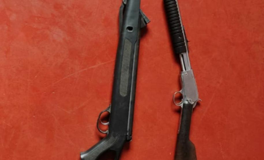 PM de Apucarana apreendem sete armas durante cumprimento de mandados judiciais