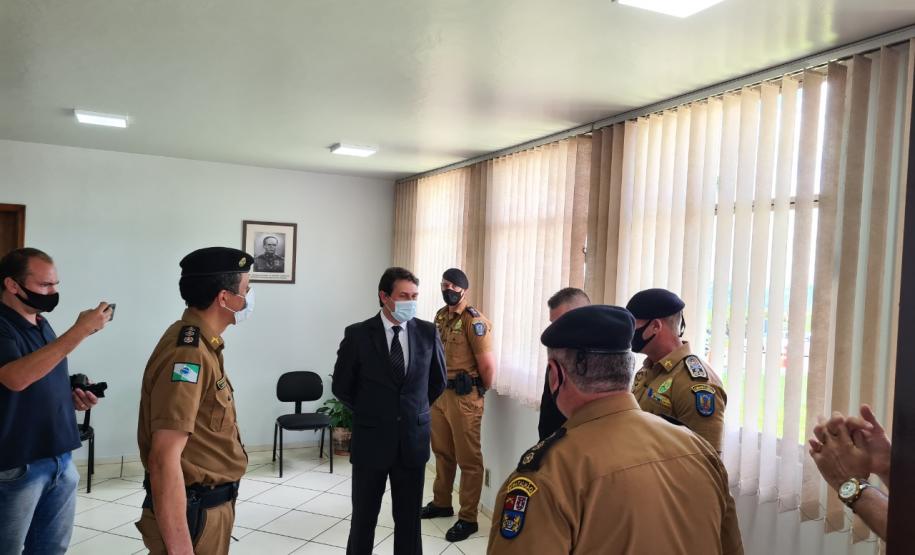 Batalhão da PM de Apucarana (PR) recebe novo comandante durante rápida solenidade