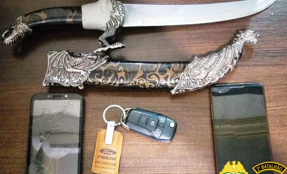 Suspeitos de roubo são encaminhados e veículo é recuperado momentos após o crime em Clevelândia (PR)