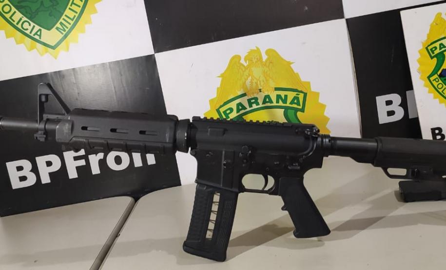 Fuzil e carregadores são encontrados pelo BPFron durante fiscalização em Guaíra (PR)
