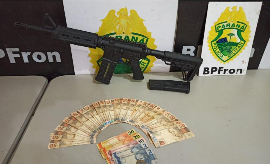 Fuzil e carregadores são encontrados pelo BPFron durante fiscalização em Guaíra (PR)