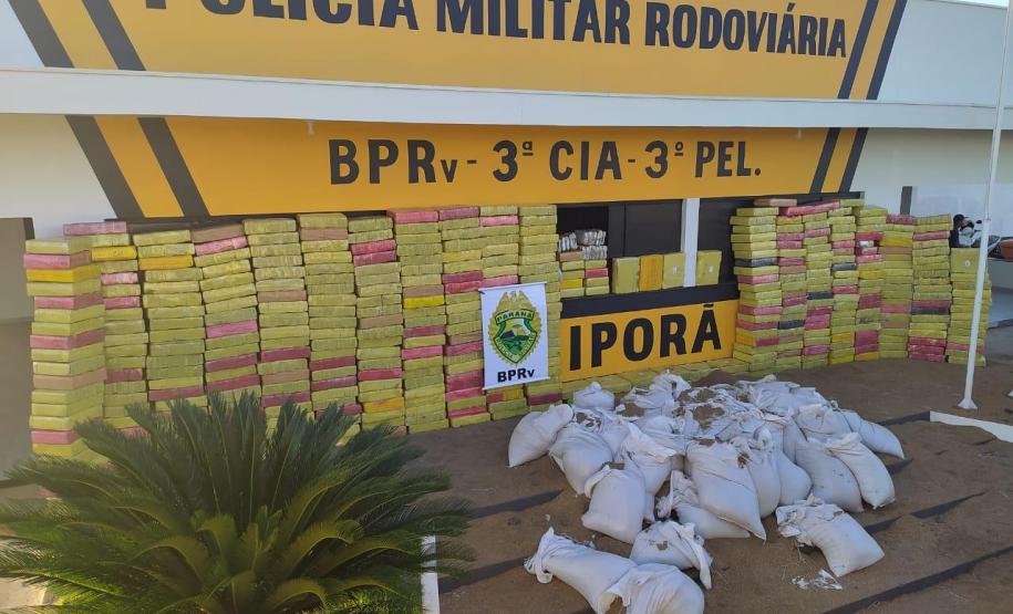 Maior apreensão de maconha do ano é localizada pelo BPRv em meio à carga de sementes
