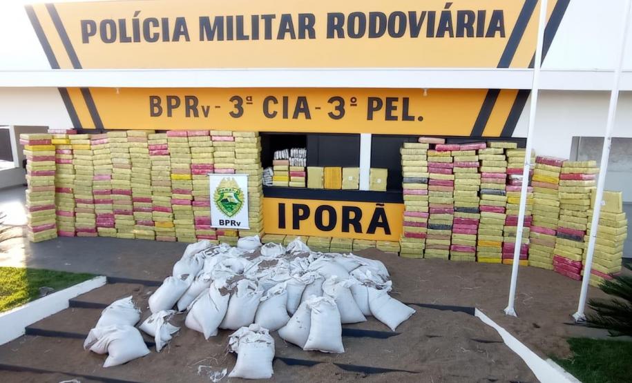 Maior apreensão de maconha do ano é localizada pelo BPRv em meio à carga de sementes
