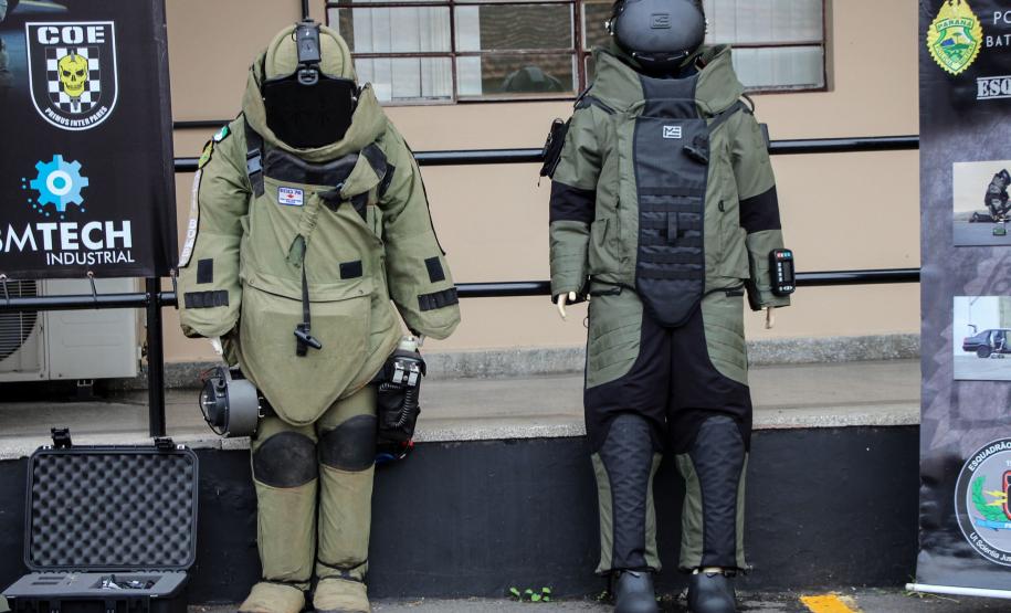 Esquadrão Antibombas recebe novos trajes de R$ 1,2 milhão para atendimentos de ocorrências