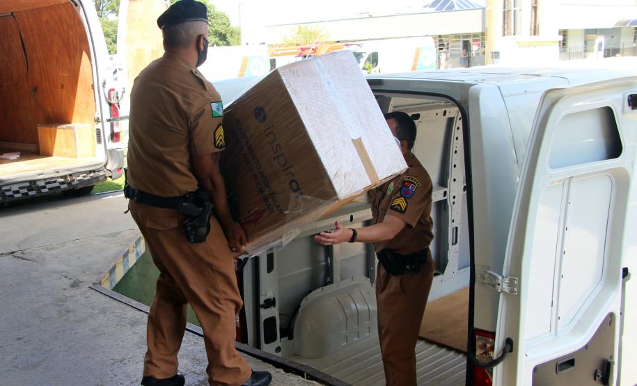 Hospital da Polícia Militar recebe 12 respiradores e 12 monitores do governo e terá ampliação de leitos