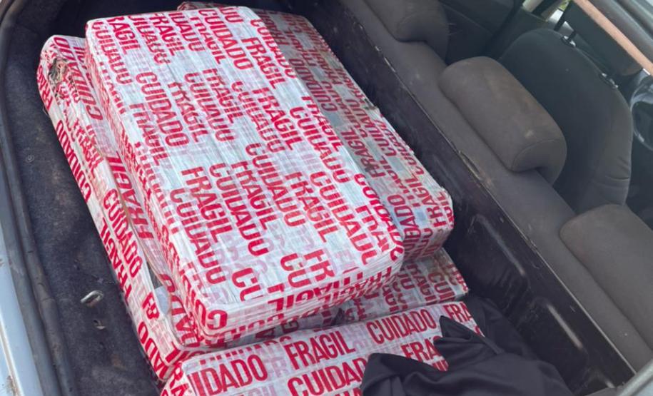 BPRv apreende quase 200 quilos de maconha durante fiscalização de rotina no Noroeste do estado