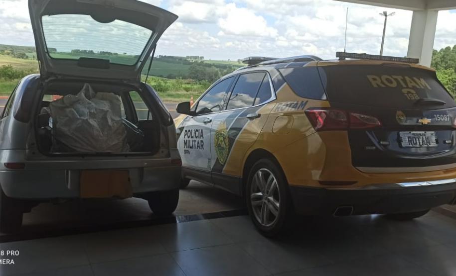 Celulares, caixas de som e cigarros contrabandeados são apreendidos pelo BPRv em Francisco Alves (PR)