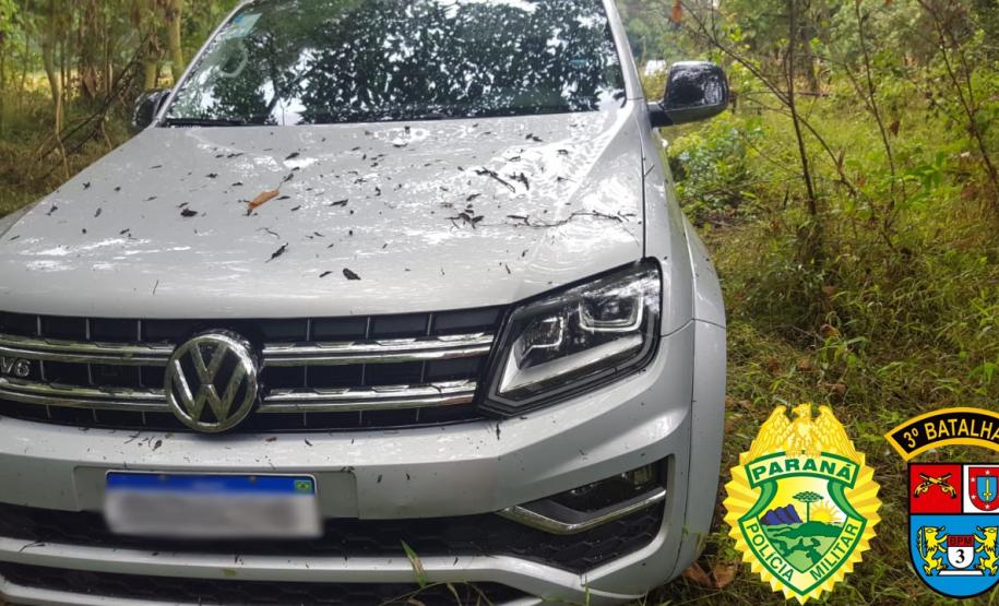 Instantes após roubo, PM recupera carro em Pato Branco, no Sudoeste do Paraná