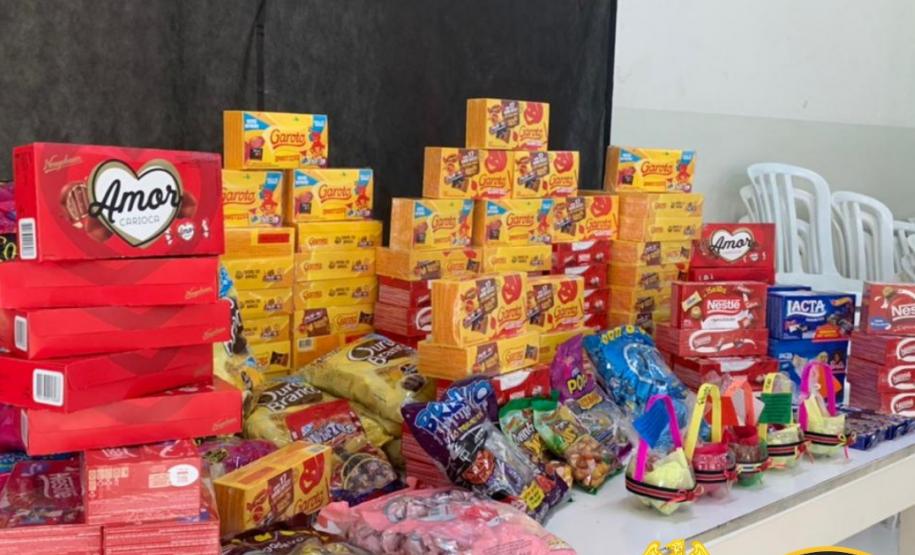 Companhia Independente da PM sedia campanha para arrecadar chocolates e doces para doação na semana de Páscoa