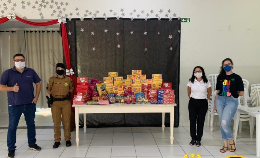 Companhia Independente da PM sedia campanha para arrecadar chocolates e doces para doação na semana de Páscoa