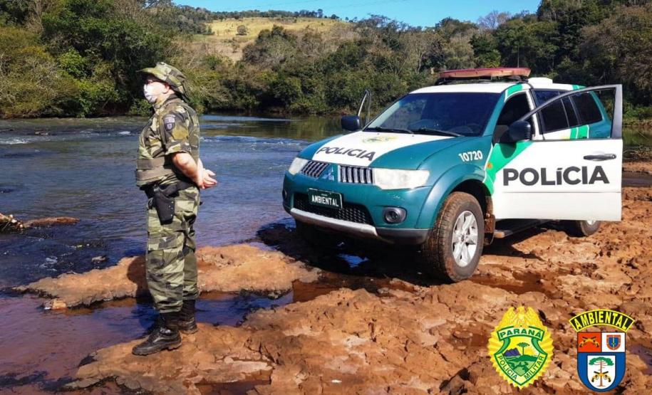 No Noroeste do estado, PM apreende quase 30 metros de rede e quase 500 quilos de peixes durante fiscalização da Piracema