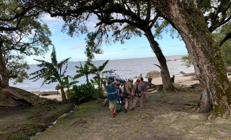 Helicóptero do BPMOA faz resgates na RMC e Litoral no feriado de Páscoa