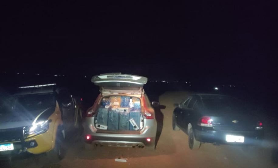 BPRv apreende dois veículos carregados com cigarros contrabandeados no Sudoeste do estado
